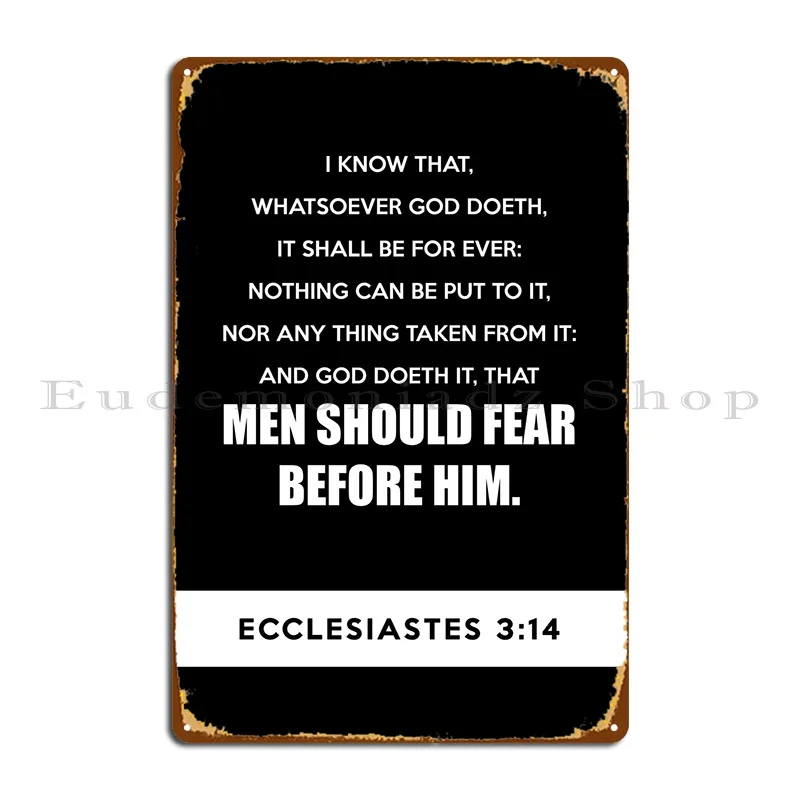 

Ecesiastes 3 14, металлическая фотография, украшение для паба, клуба, жестяной знак, постер