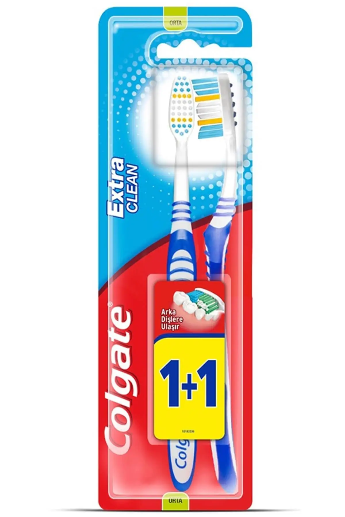 

Brand: Colgate Extra Clean Medium Tooth Brush 1 + 1 Category: Manual Toothbrush