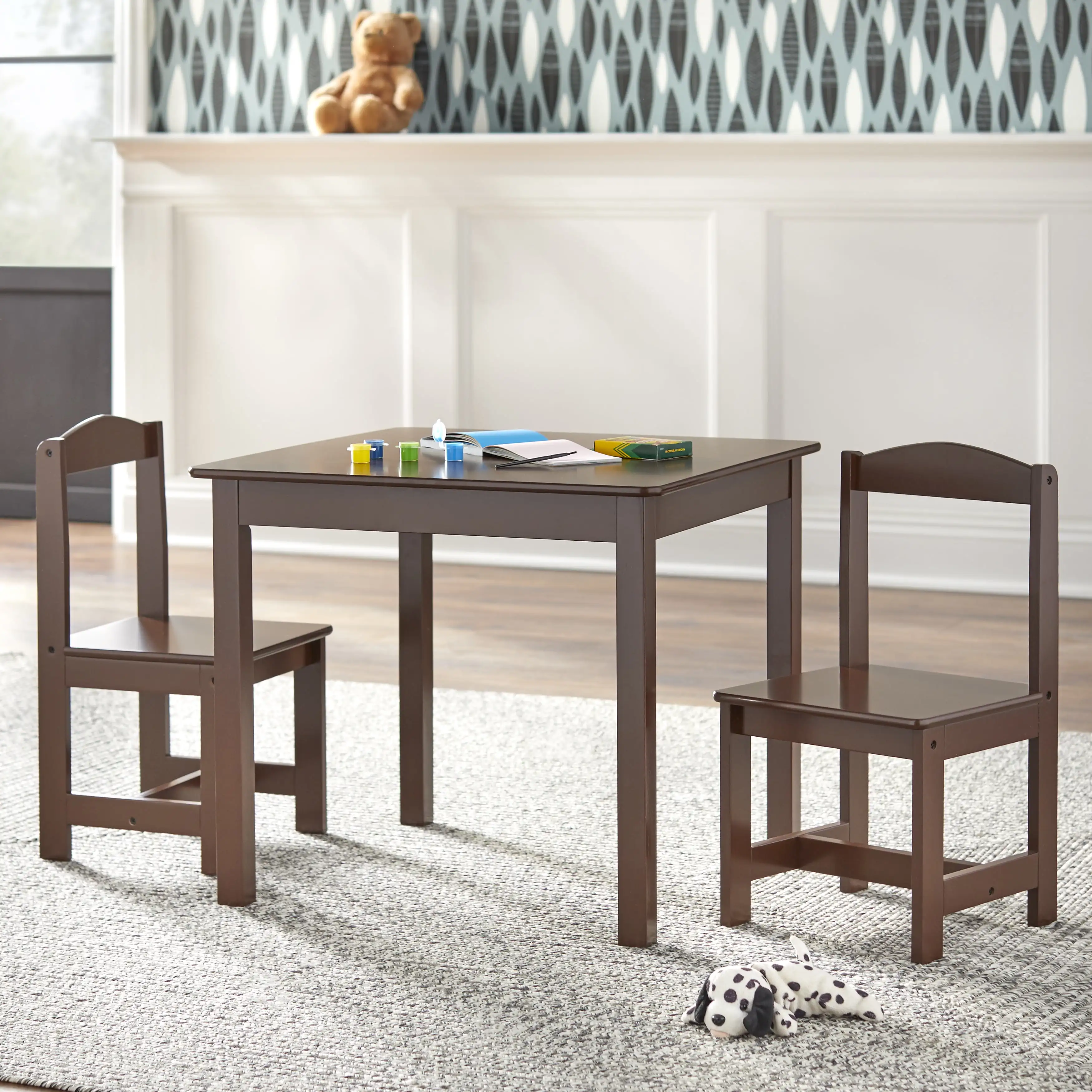 

TMS Hayden Kids 3-Piece Table and Chair Set, Multiple Colors