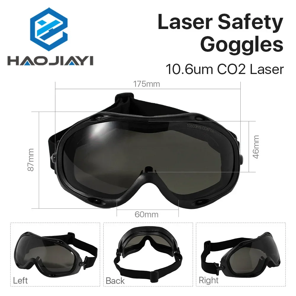 OD6 + 10 6 мкм Co2 Волоконно-лазерные защитные очки Стиль F 10600 нм Защитные для машины