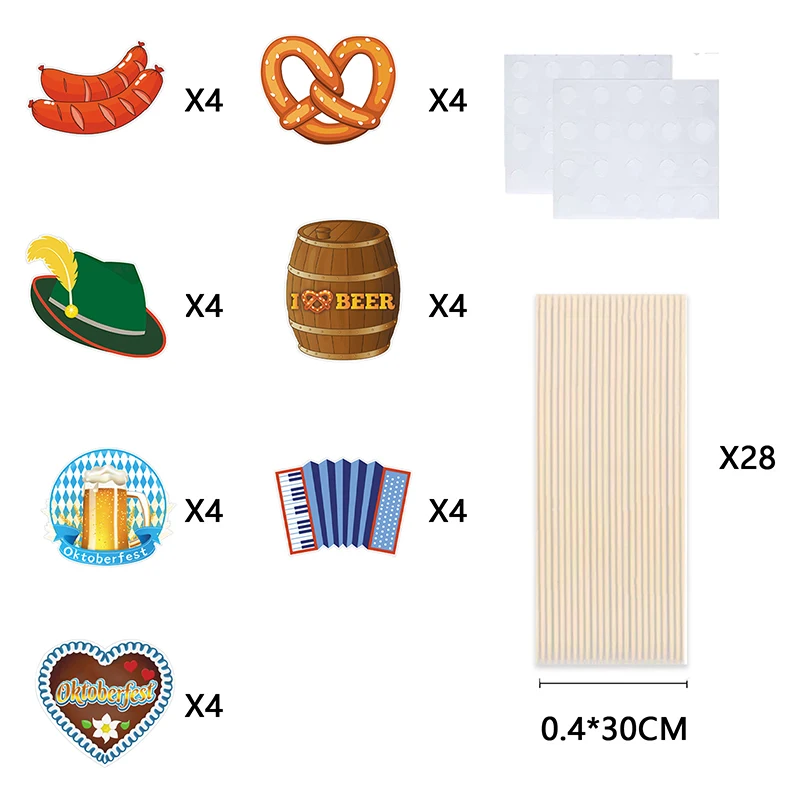 Oktoberfest Party Decorations Table Center Beer Festival Home Vase Holders |