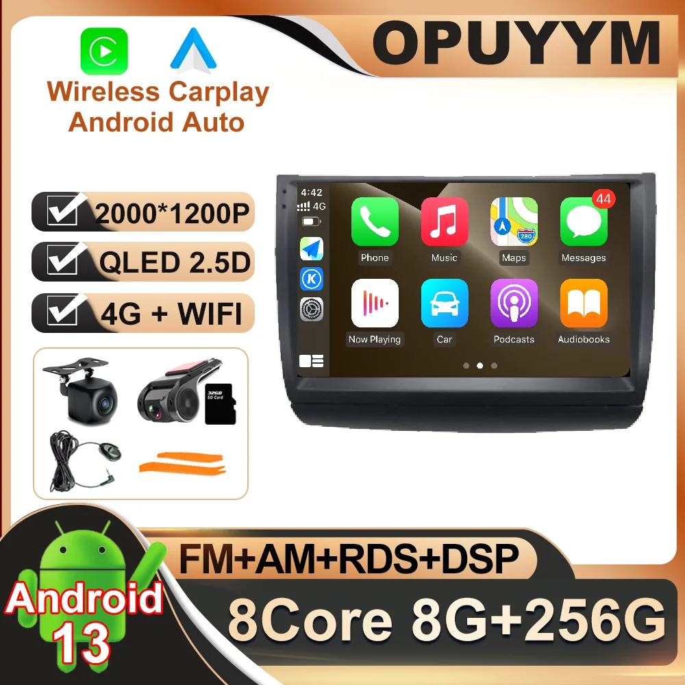 

Android 13 For Toyota Prius 20 2003 - 2009 Car Radio Autoradio AHD Stereo Navigation GPS BT Video Multimedia RDS ADAS No 2din