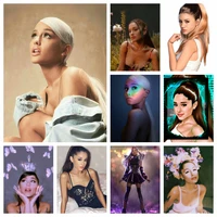 ariana grande beautiful sexy star singer diy diamond painting gift for fans embroidery mosaic art cross stitch craft home decor
