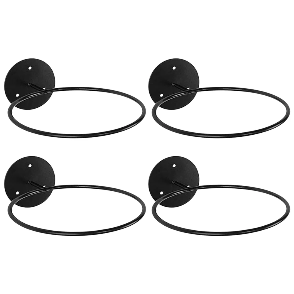 

4pcs Iron Volleyball Holding Rack Softball Displaying Stand Storage Shelves Plastic
