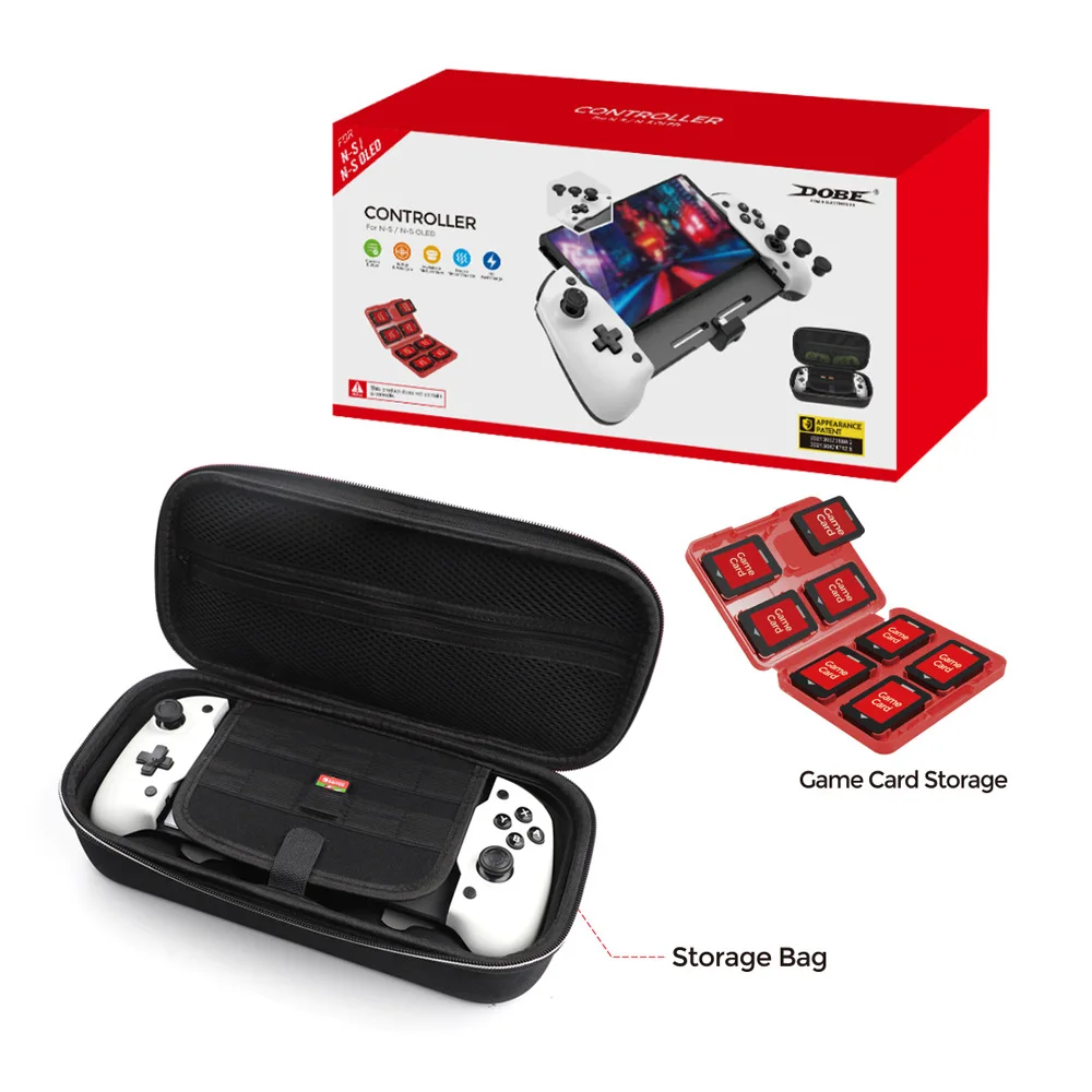 

Обновленный Джойстик для Nintendo Switch, ручной контроллер с двойным мотором и вибрацией, встроенный 6-осевой гироскоп для N-Switch OLED