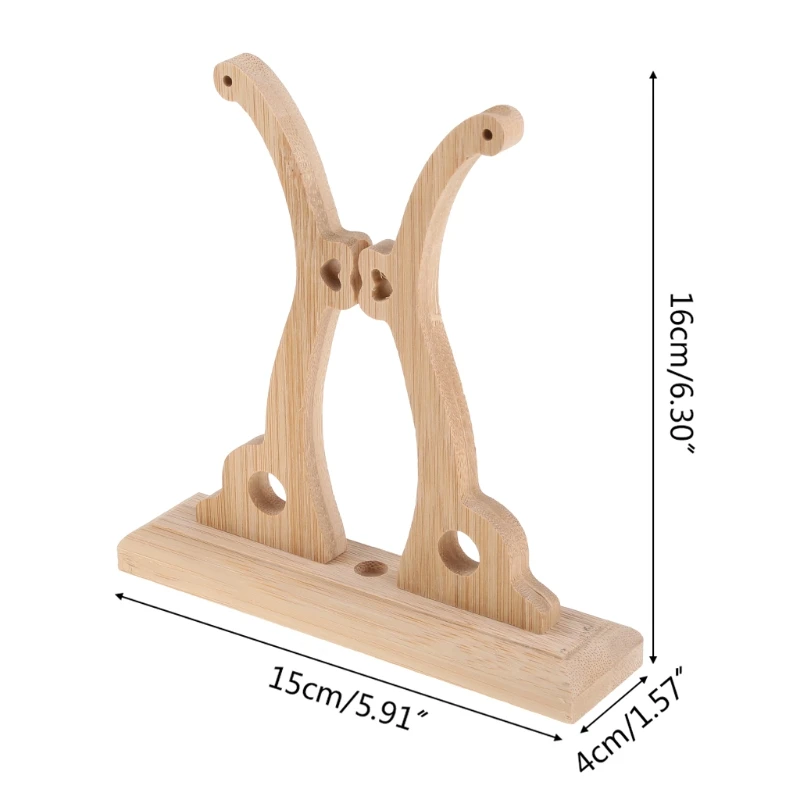 

E8BD китайская ручная подставка для вентилятора, деревянная прочная круглая подставка для вентилятора, декоративная подставка, удобный держ...