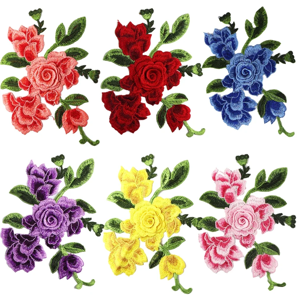 Разноцветная вышивка