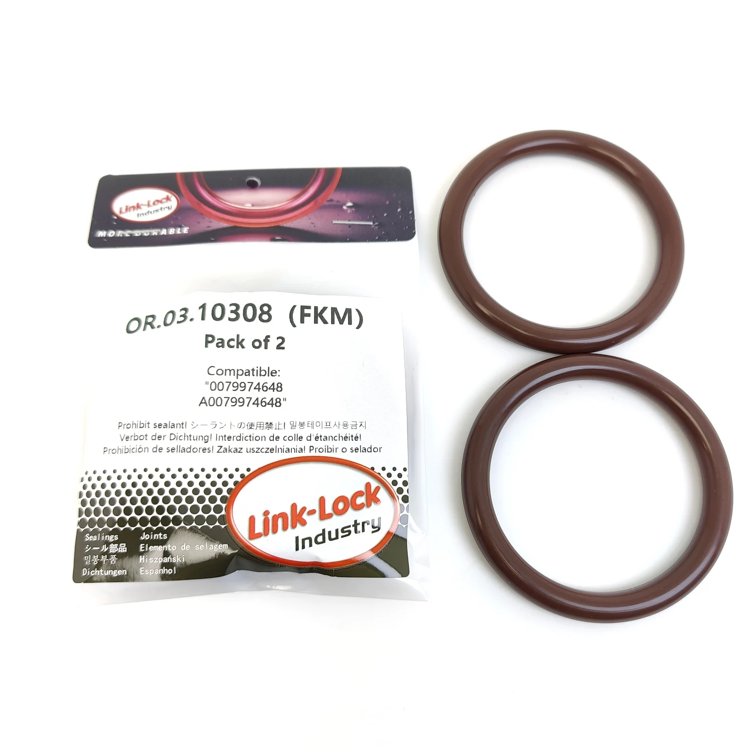 

Комплект уплотнительных колец LINK-LOCK 2 шт. OR.03.10308 FKM Viton для воздушного шланга турбонагнетателя 0079974648 A0079974648 для MERCEDES-BENZ-OM460