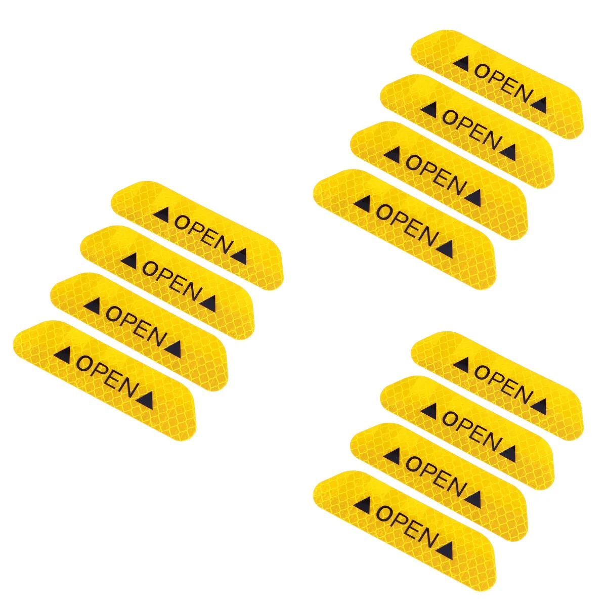 

12 шт., универсальные светоотражающие наклейки на двери автомобиля