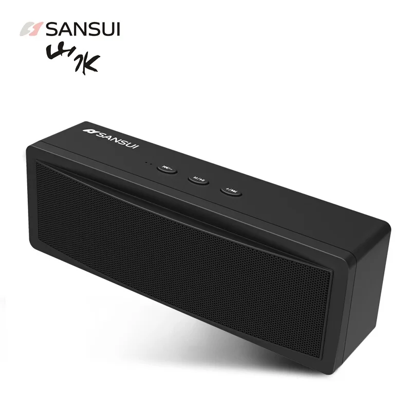 Sansui T18 double-horn Bluetooth speaker super dynamic bass boost 3D surround household outdoor small speaker wireless Bluetooth