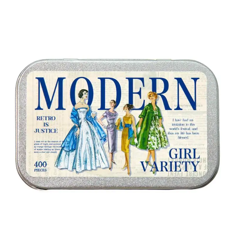 Винтажные наклейки 400X разнообразные серии для девочек принадлежности