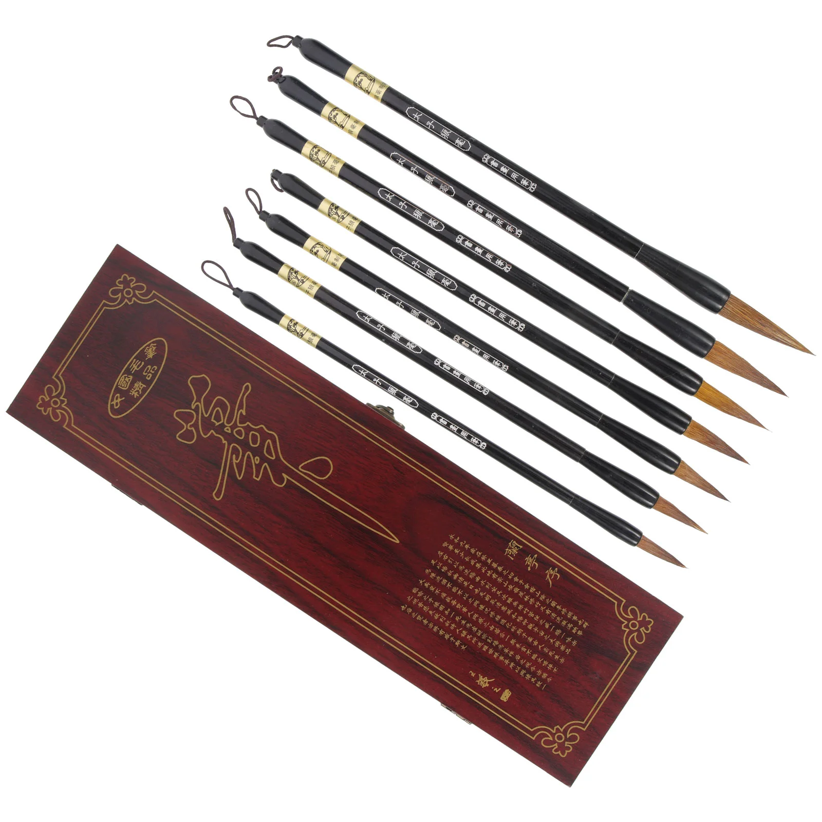 

Travel Watercolor Brushes Japan Convenient The Four Treasures Study Wood Ergonomic Multi-function Calligraphy