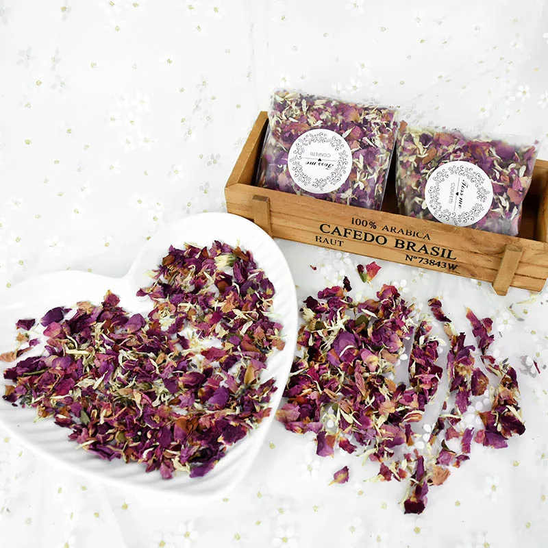 

5pack Natural Wedding Confetti Rose Petals Valentine's Day Proposal Wedding Holiday Party Decoration Cake Dessert Decoration