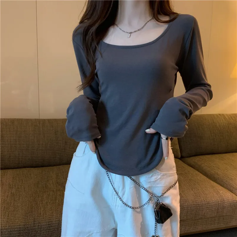 Korean Fashion Streetwear Kawaii Spring and Autumn Long Sleeve T Shirt Y2k 2023 Clothes Style Shirts for Women Tops Clothing