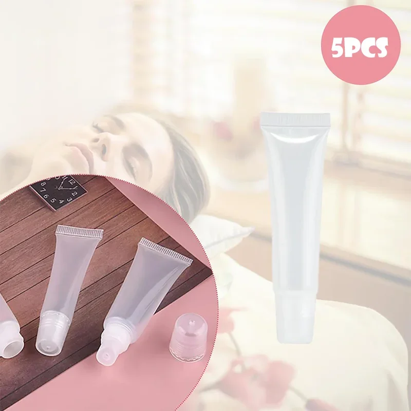 5 шт. тюбики для блеска губ 5-15 мл прозрачные мягкие пустые контейнеры бальзама