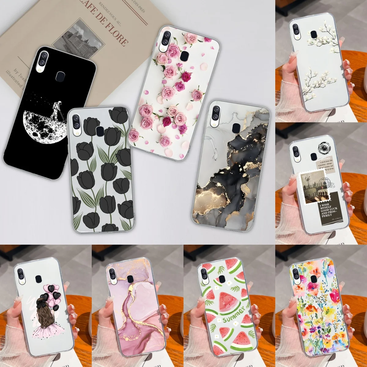 Чехол для телефона Samsung Galaxy A40 A41 простой креативный прозрачный чехол-накладка A 40