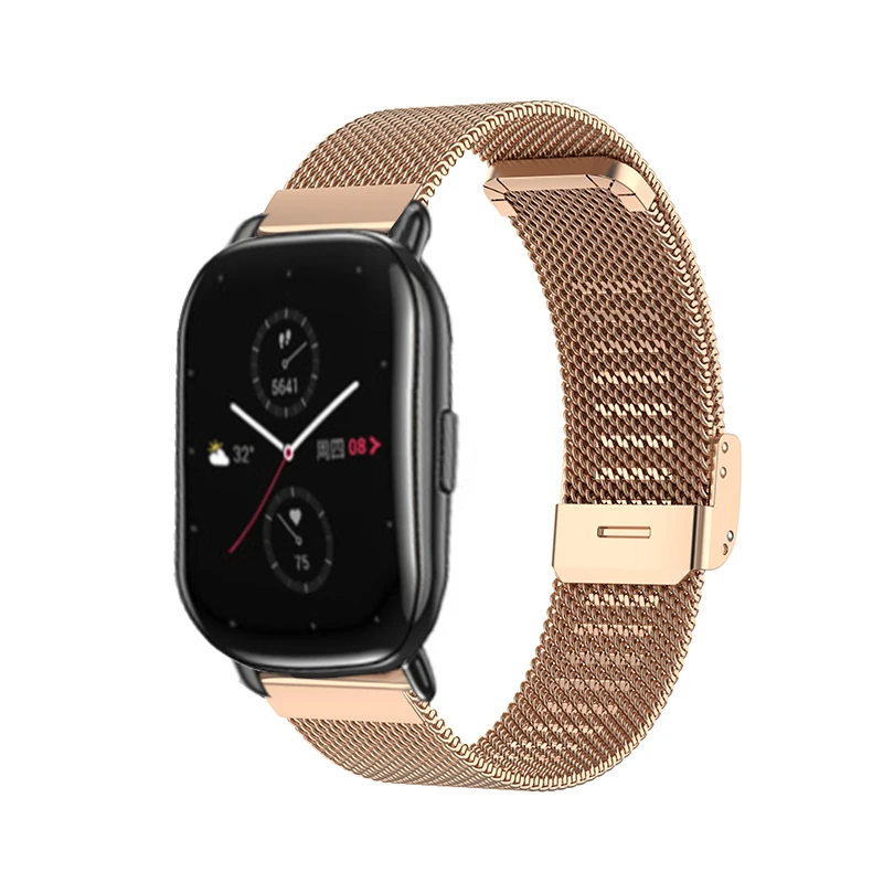 Replacement Band For Zepp E Milanese Loop Strap For Zepp E Circle/Sqaure Metal Wristband Adjustable Smart Watch Accessories Belt