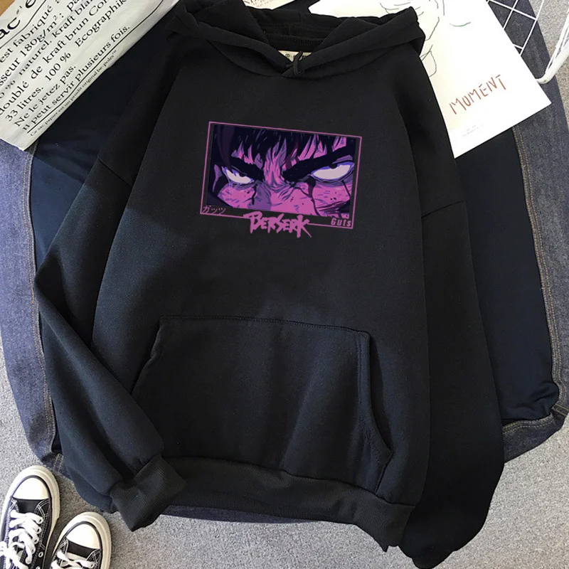 

Japanese Anime Manga Berserk Guts Pullover Men's Long Sleeve Sweatshirts Hoodies Fashion Harajuku Tops Gift