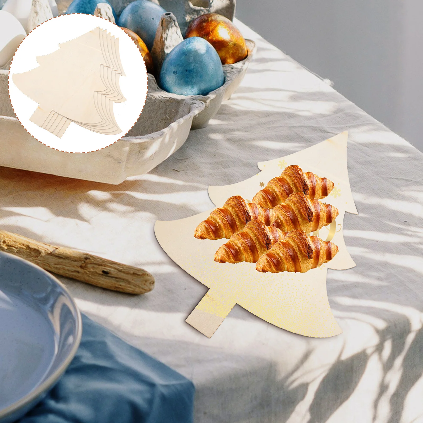 6 шт. деревянная разделочная доска DIY поднос доски для закусок и тортов ремесло