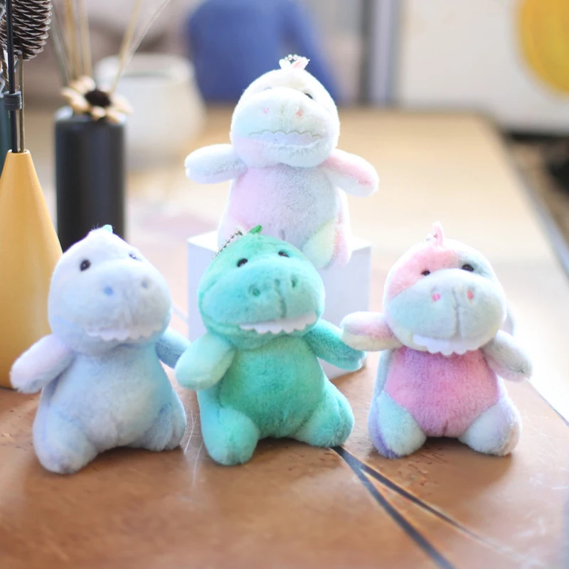 

new and high quality Super Soft Dinosaur Plush Doll Cartoon Stuffed Animal Dino Keychain Toy for Kids Baby