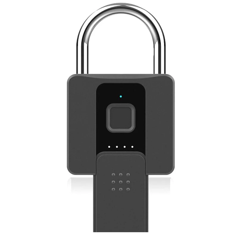 

1 Piece Warehouse Padlock Smart Fingerprint Padlock USB Charging Interface Burglar Lock