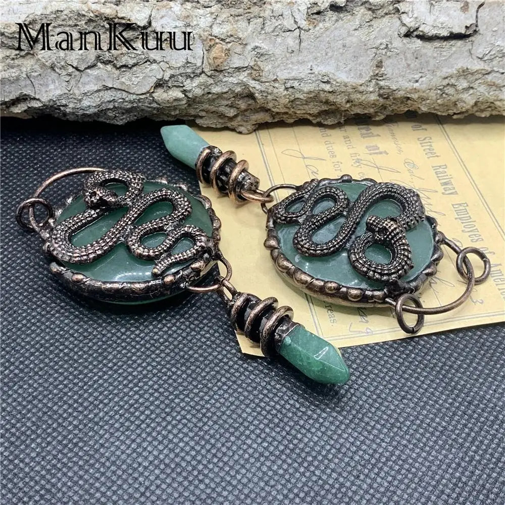 Уникальные Винтажные Ювелирные изделия Mankuu украшение в виде змей натуральный