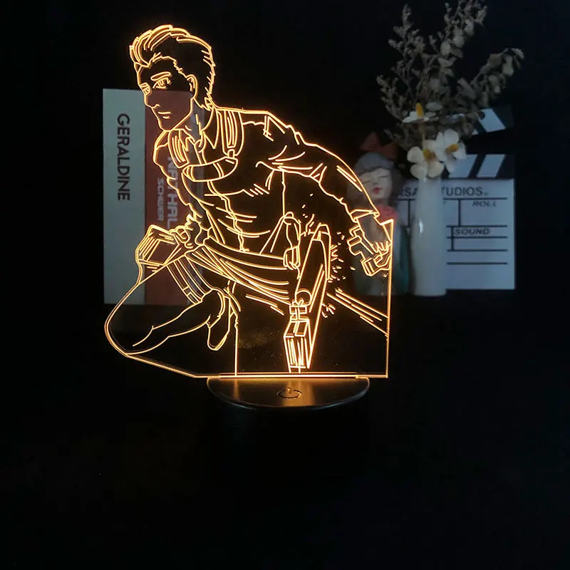 

Attack on Titan shingeki no kyojin Jean Kirstein 3d led lamp bedroom manga night lights anime figure room decor children gift
