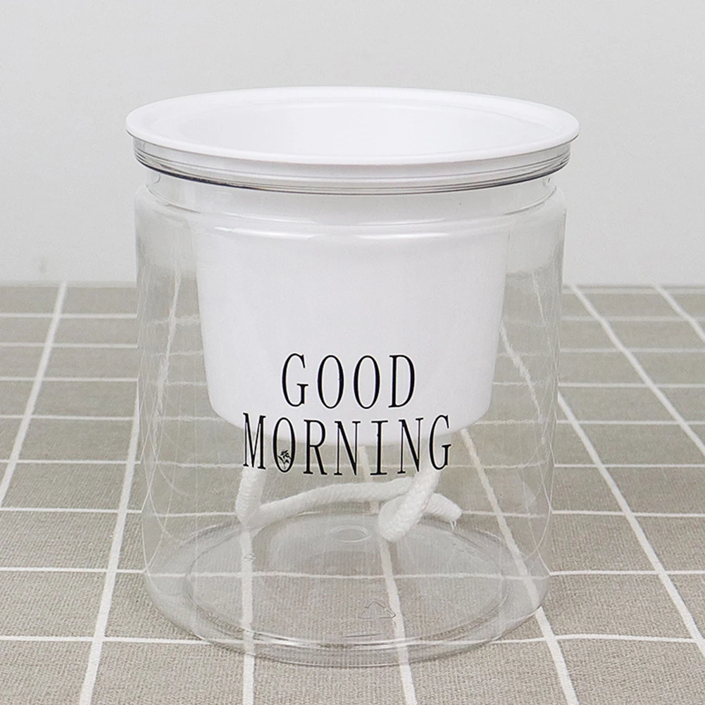 

Plants Pots PET Hydroponic Self-watering Flowerpot Flower Pot Automatic Water Absorption Flat/Round Bottom Garden Tools