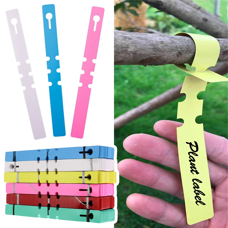 50-100pcs Label Tools Garden Pots & Planters Supply Waterproof Plant Markers Plastic Plant Hanging Tags Gardening Plant Marker