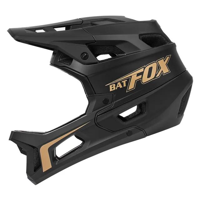 BATFOX MTB Full Face Helmet Adult DH Downhill Bike Motocross Off-Road Safety Helmet Mountain Bike BMX Unisex Full Cover Helmet 1