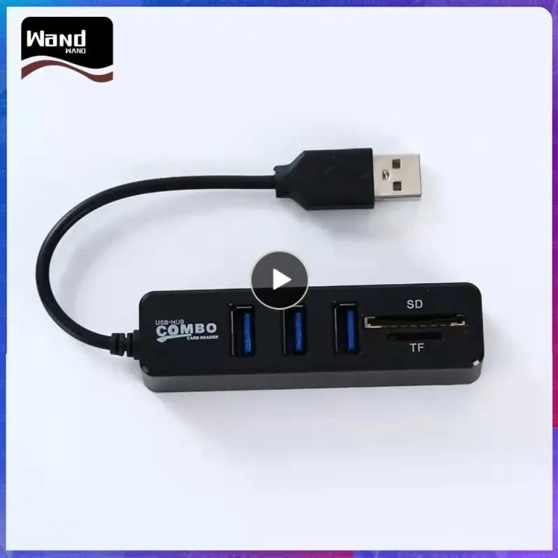 

Docking Station Sd/tf Card Reader Four Port Small Power Adapter Portable Usb Hub Computer Accessories Usb Hub 1.1 2.0 Abs