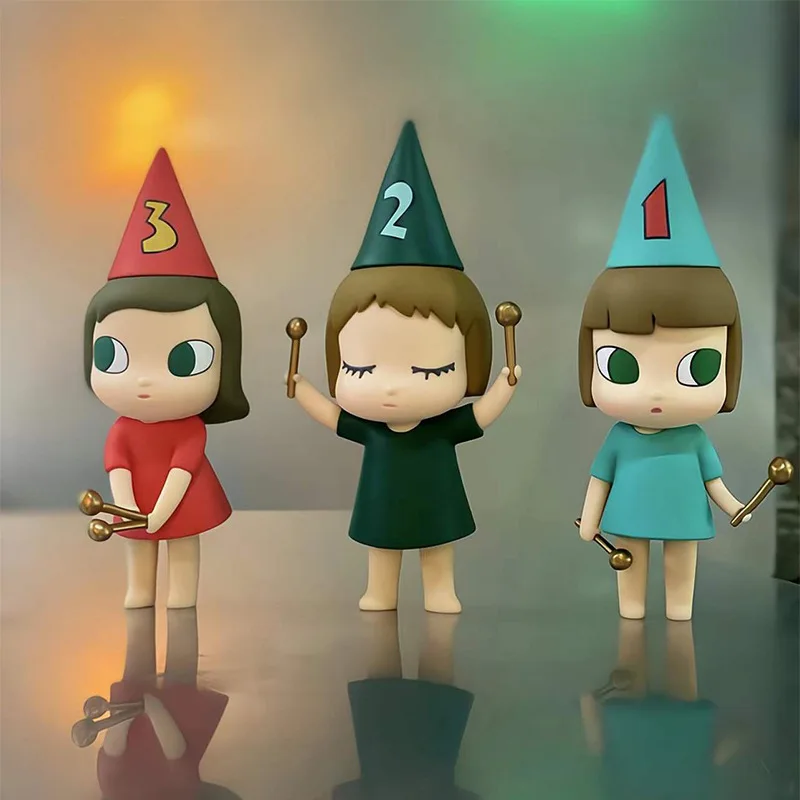 Toy Vinyl Doll Cartoon Small Drummer Decorative Model Collection Gift
