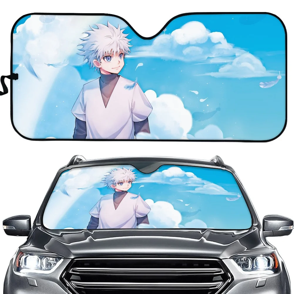 

Anime Sunshades Hunter X Hunter Car Front Windscreen Protection Reflective Shade Men Cars Solar Covers Truck Interior Sun Shade