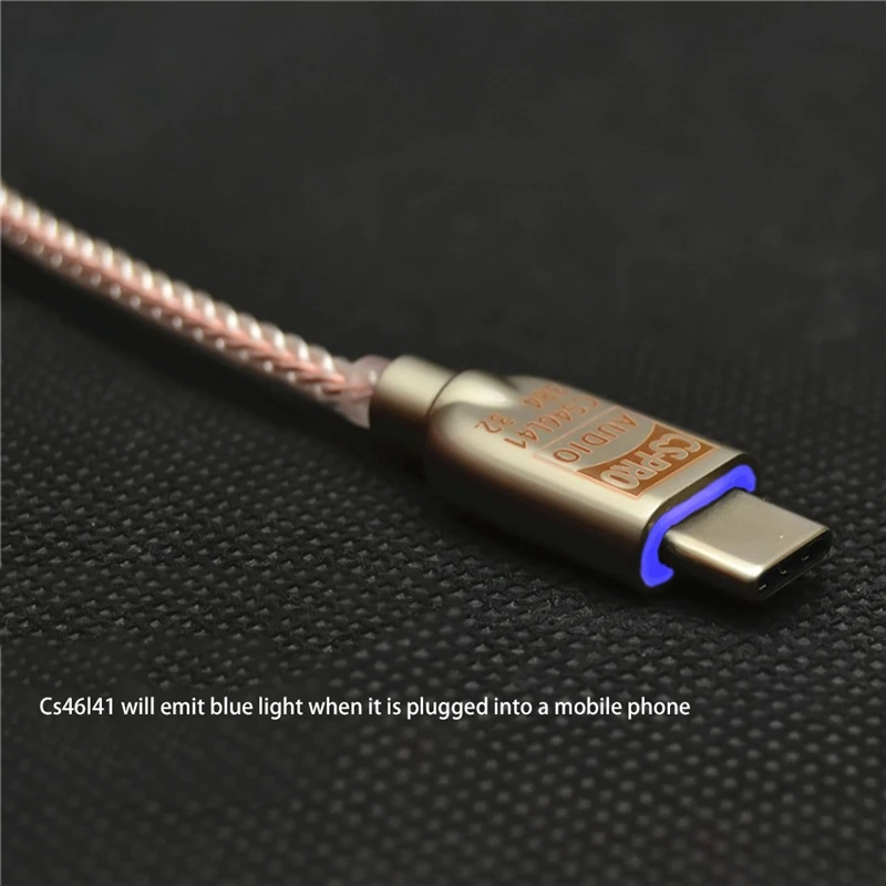Цифровой Hi-Fi усилитель для наушников с разъемом Type-C на 3 5 мм чип Cs46L41