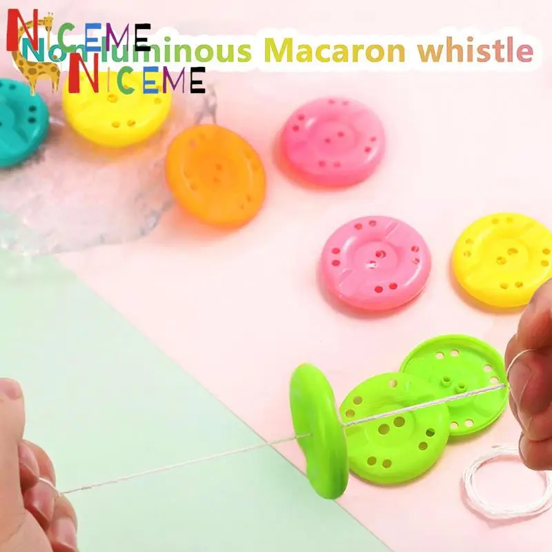 

5Pcs Pull Line Flywheel Whistle Creative Classic Children Toys Kid Birthday Party Favors Gifts