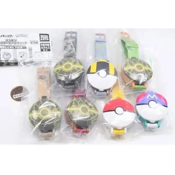 Фото Электронные часы-флип Takara Tomy Pokemon Pokeball Vol 2 Rayquaza Lapras ‌   Новинка! Игрушки-часы в капсулах Gashapon для мальчиков №3