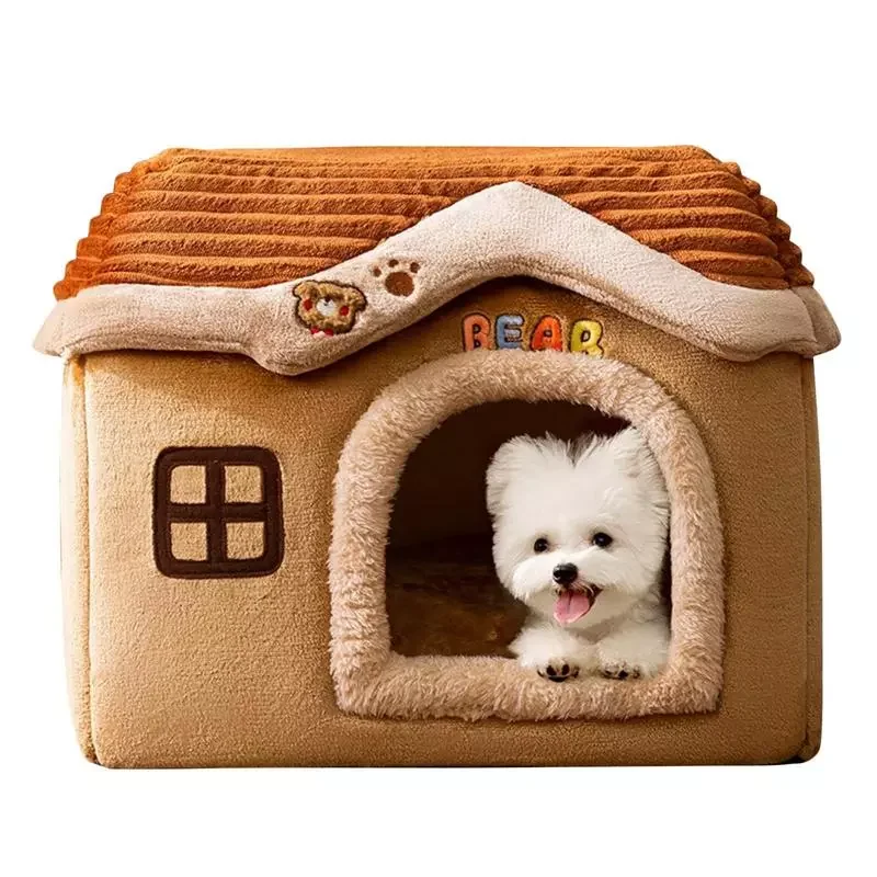 

Cat House Unique Castle Cat House Winter Warm Cat Tent Soft & Warm Winter Cat Nest For Privacy & Comfort Foldable Cat Su