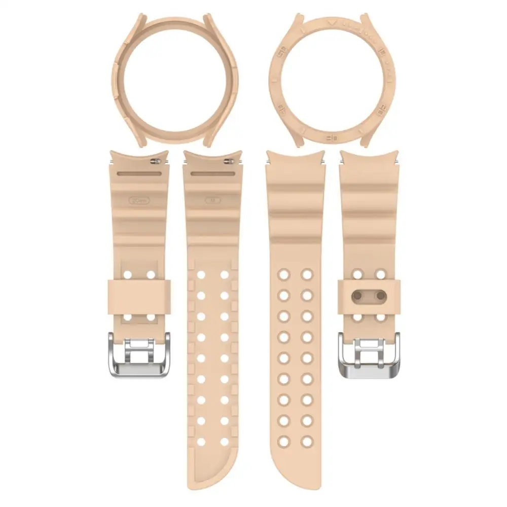 

Sweat Proof Watch Shell 40mm Silicone Sports Watch Strap Tpu Bumper Waterproof For Samsung Galaxy Watch 5 Comfortable And Soft