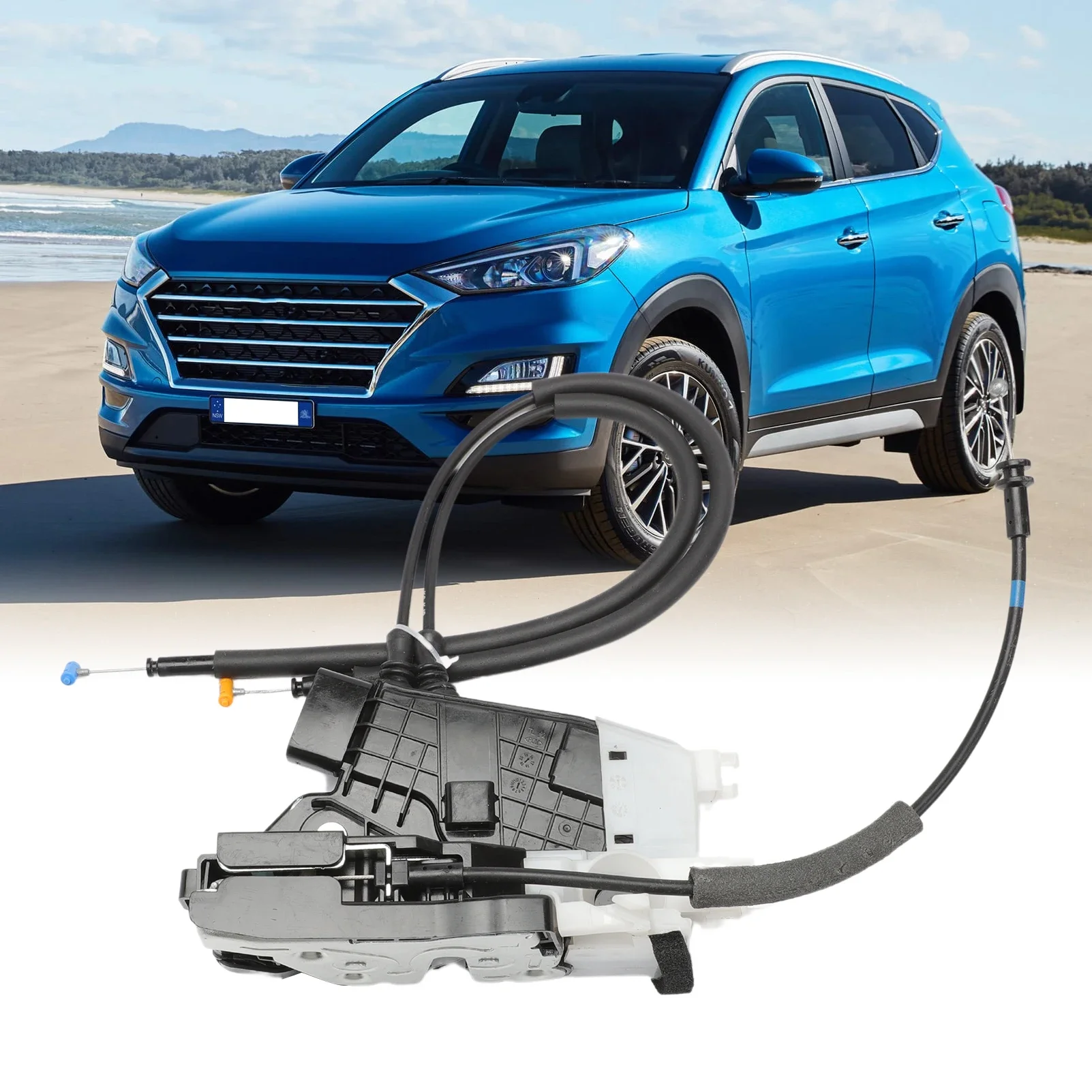 

Автомобильный задний левый привод, боковой дверной замок, привод для Hyundai Tucson SUV 2016 2017 2018 2019 2020 81410-D3000