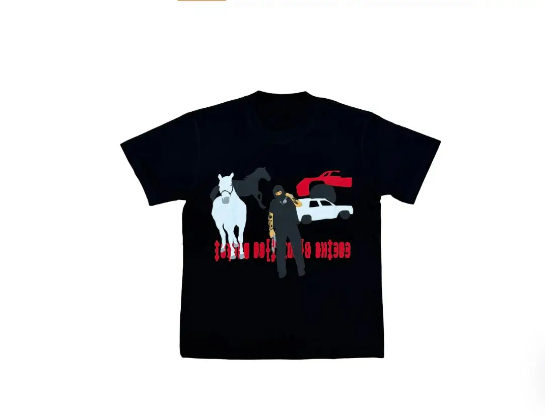 Фото 2026 CPFM Yeat Lyfestyle T-Shirt 3D Foam, футболка с короткими рукавами и принтом, ограниченная серия, TX1634 №1