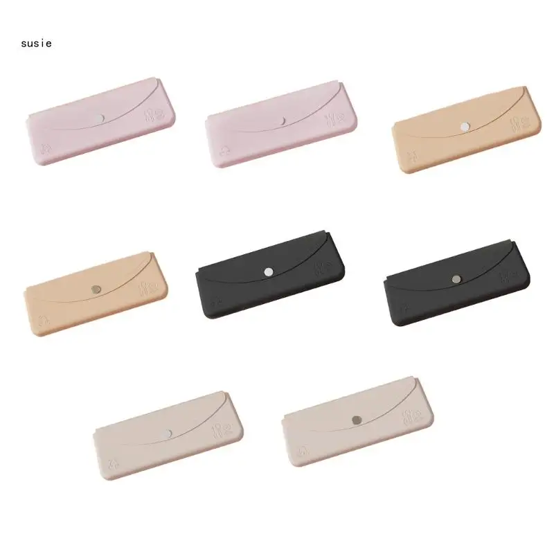 

X7YA Silicone Makeup Brush Makeup Brushes Brush Holder Travel Cosmetic Brushes for Women Girls