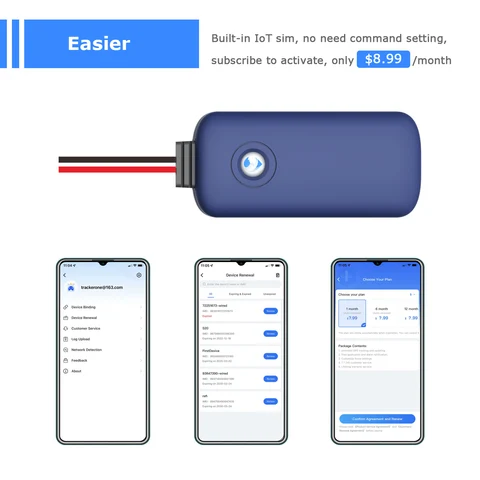 Водонепроницаемый GPS-трекер для мотоцикла 2G GSM сетевое проводное соединение с приложением для Android iOS оплатить при использовании