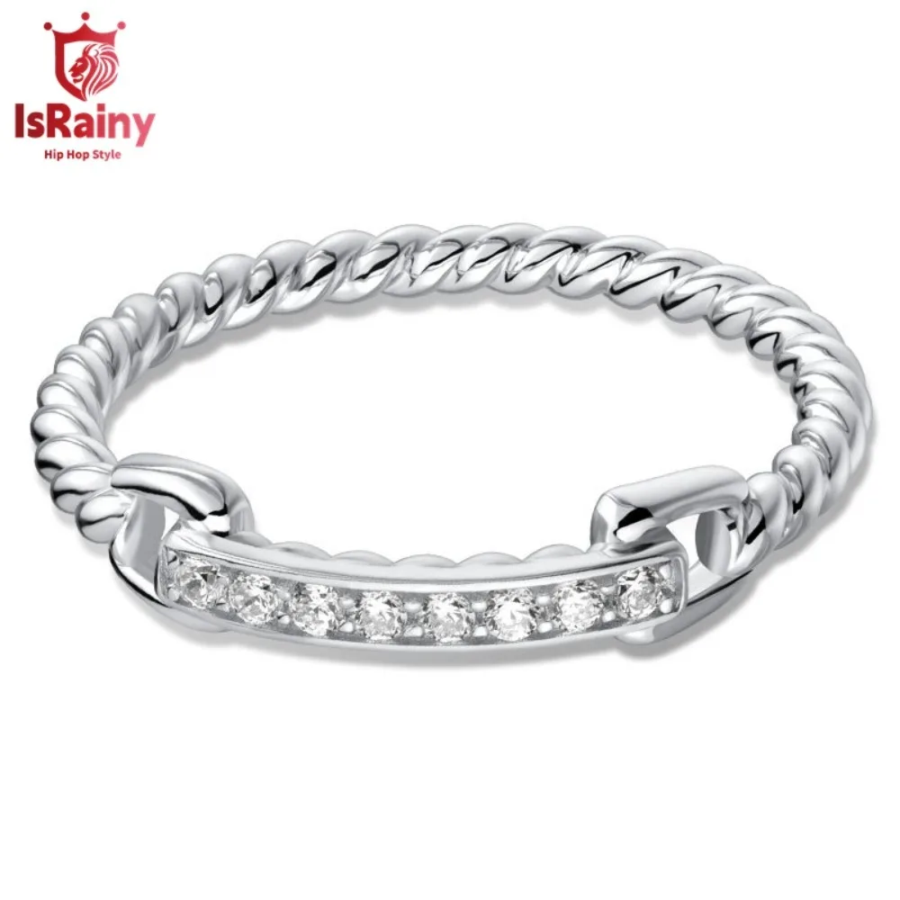 IsRainy Pass Diamond Test D Цвет 1 5 мм Круглая огранка Кольца с муассанитом для женщин и