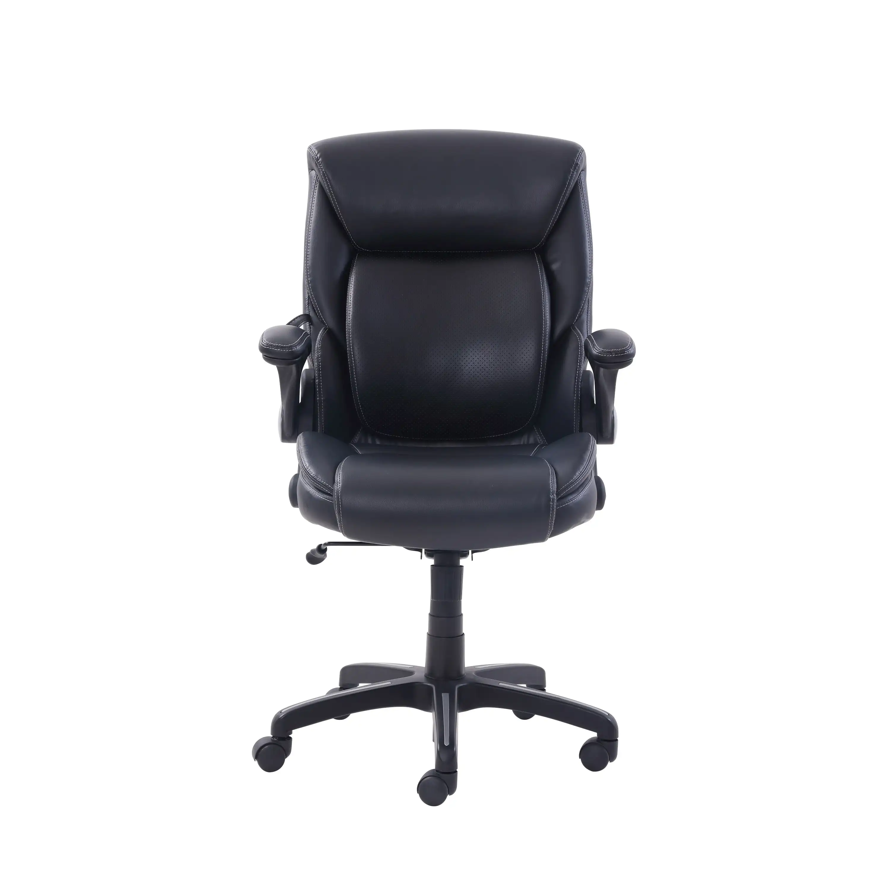 

Air Lumbar Bonded Leather Manager Office Chair, Black