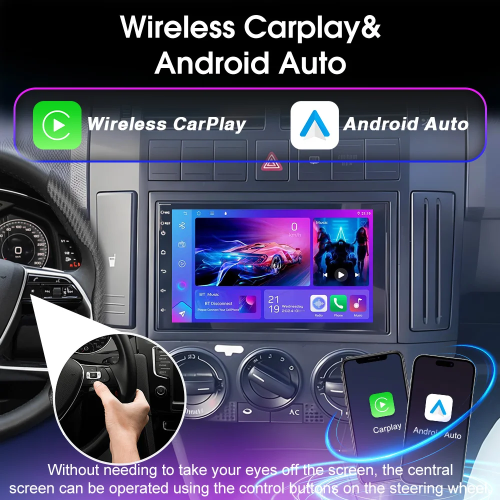 7-дюймовый автомобильный радиоприемник для VW Polo MK4 2001-2009 годов выпуска, Android 16, мультимедийный видеоплеер, GPS-навигация, вертикальный экран, 8-ядерный процессор (art.: 3920dbea3fd52) - 3920dbea3fd52
