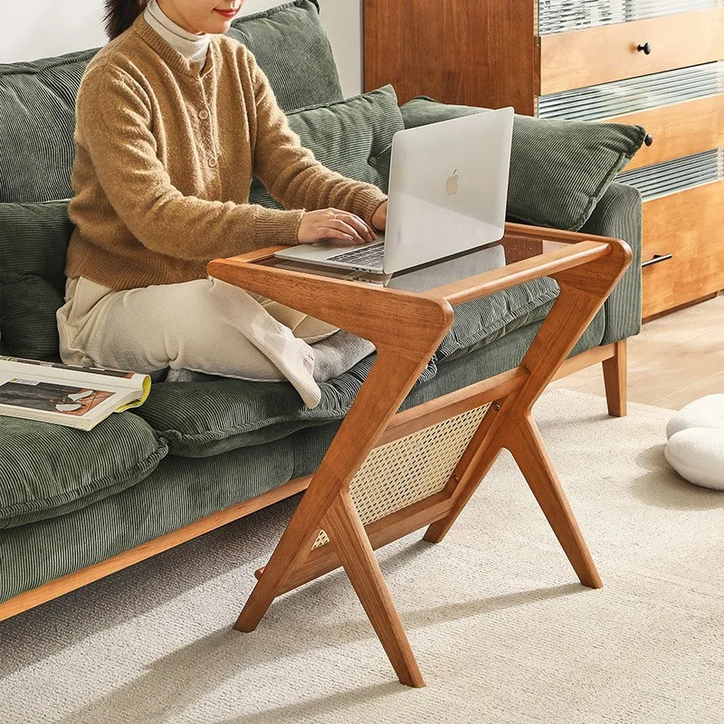 Кофейный столик из массива дерева диван боковой угловой для гостиной креативные