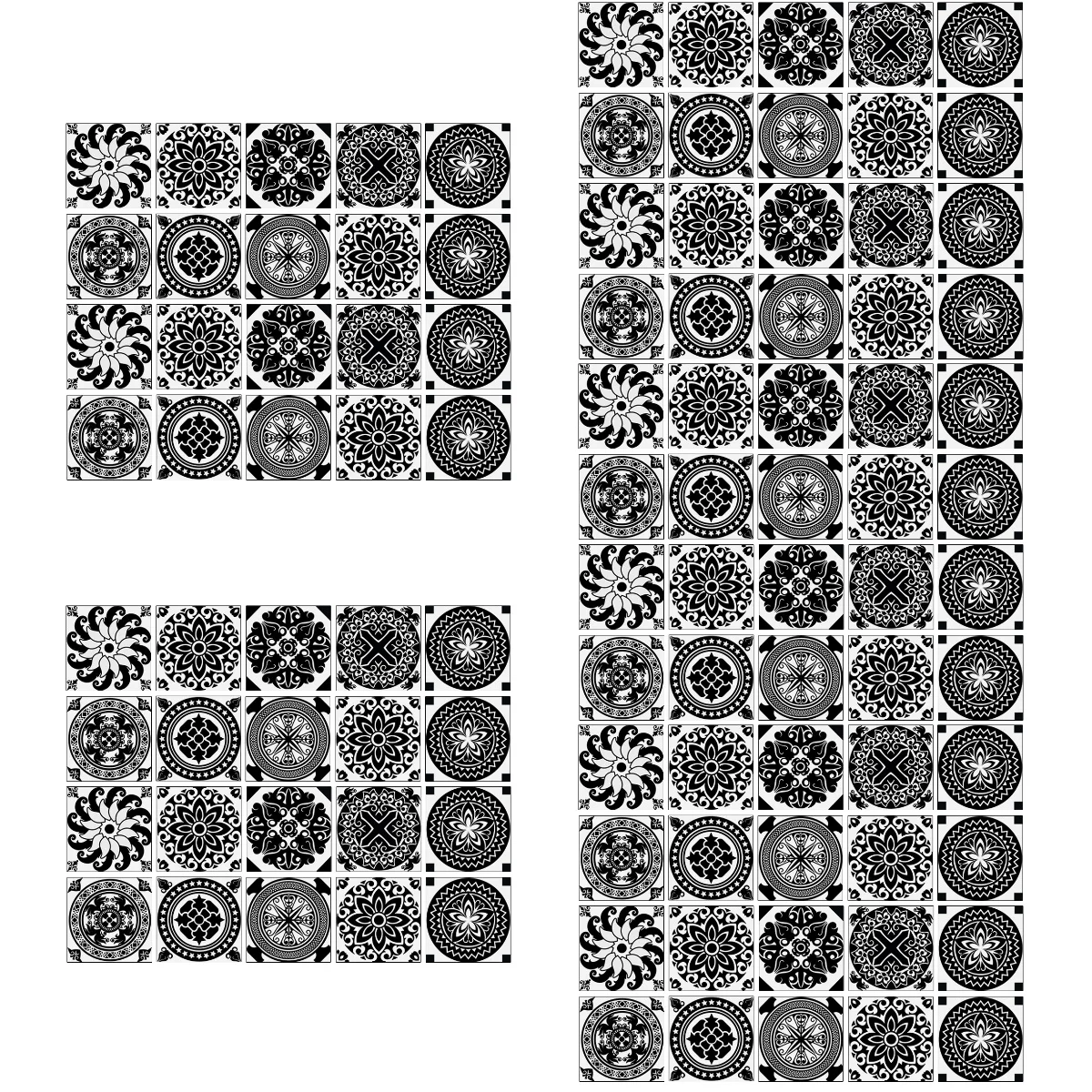 

100 Pcs Sticker Peel And Stick Decal Adhesive Tile Kitchen Tile Sticker Tile Decals Bathroom Tile Sticker Diy Tile Decals