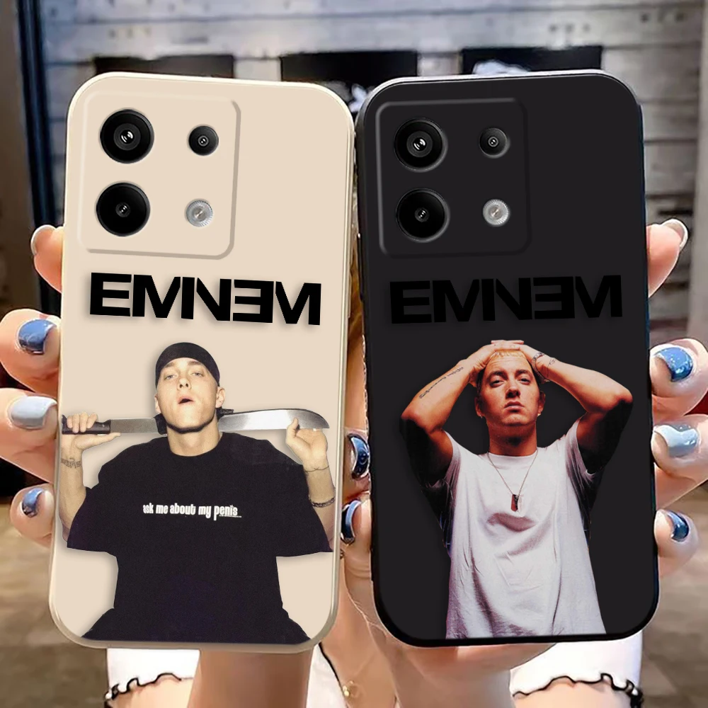 Чехол для телефона Hip Hop Singer e-Eminem Xiaomi Redmi ПРИМЕЧАНИЕ 13 12 12S 11 11T 11S 10 10T 10S 9 8 7 PRO PLUS
