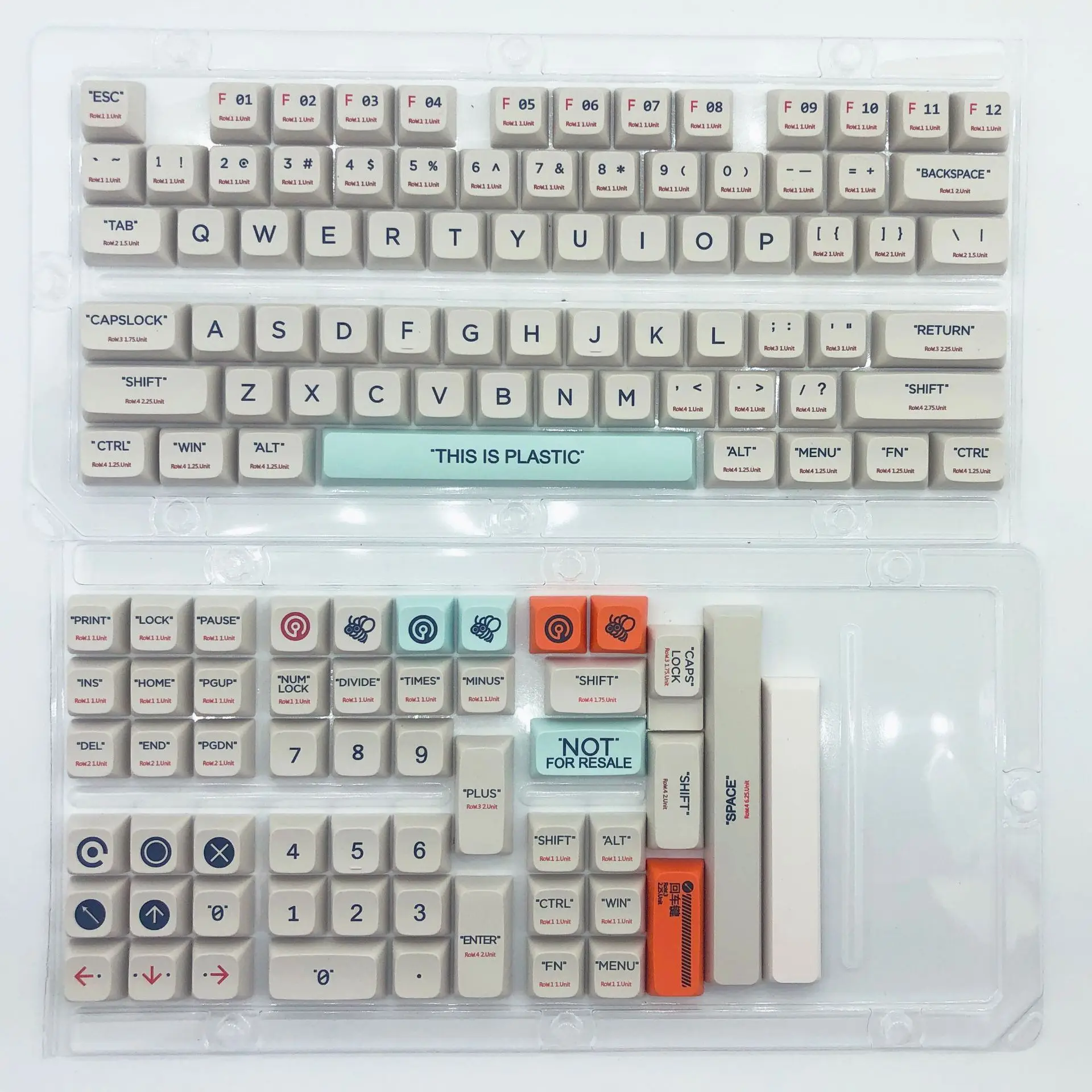 

127 клавиш, персонализированная клавиатура PBT Keycap, сублимационная клавиатура для механической клавиатуры XDA Height