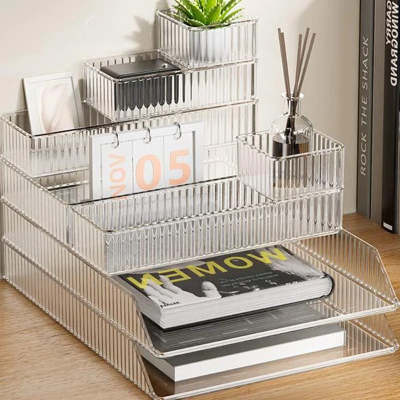 Прозрачный Пластиковый Органайзер Для Ящиков Стола Хранения В Ванной Комнате
